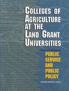 Colleges of Agriculture at the Land Grant Universities - National Research Council; Board On Agriculture; Committee on the Future of the Colleges of Agriculture in the Land Grant University System