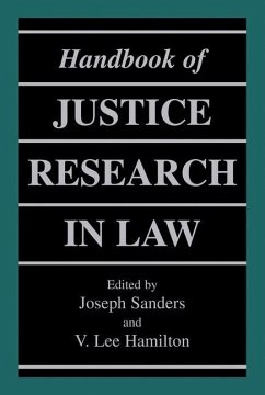 Handbook of Justice Research in Law - Sanders, Joseph / Hamilton, V. Lee (Hgg.)