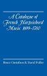 A Catalogue of French Harpsichord Music... - Bild 1