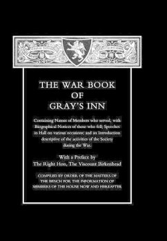 WAR BOOK OF GRAY'S INN - Gray's Inn