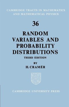 Random Variables and Probability Distributions - Cramer, H.; Cramer, Harald