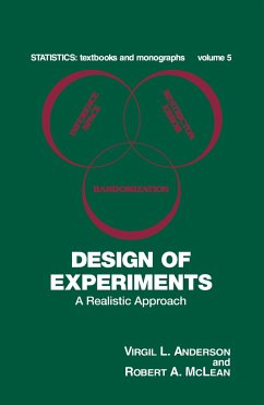 Design of Experiments - Anderson, Virgil L; McLean, Robert a