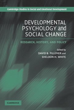 Developmental Psychology and Social Change - Pillemer, David B. / White, Sheldon H. (eds.)