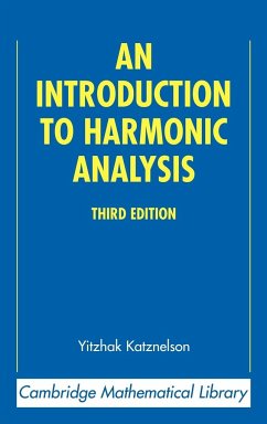 An Introduction to Harmonic Analysis - Katznelson, Yitzhak; Yitzhak, Katznelson