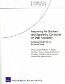 Measuring the Statutory and Regulatory Constraints on Dod Acquisition: Research Design for an Empirical Study