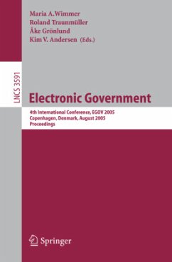 Electronic Government - Wimmer, Maria A. / Traunmüller, Roland / Grönlund, Ake / Andersen, Kim V. (eds.)