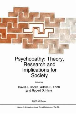 Psychopathy - Cooke, D.J. / Forth, Adelle E. / Hare, Robert D. (Hgg.)