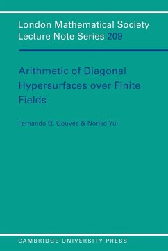 Arithmetic of Diagonal Hypersurfaces Over Finite Fields - Gouvea, Fernando Q.; Gouv a., Fernando Q.