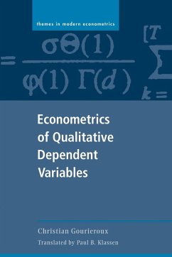 Econometrics of Qualitative Dependent Variables - Gourieroux, Christian