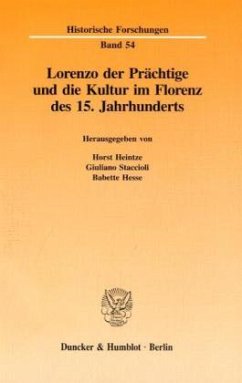 Cover Lorenzo der Prächtige und die Kultur im Florenz des 15. Jahrhunderts