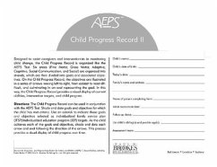 Assessment, Evaluation, and Programming System for Infants and Children (Aeps(r)), Child Progress Record II - Bricker, Diane; Capt, Betty; Johnson, Joann; Pretti-Frontczak, Kristie; Slentz, Kristine; Straka, Elizabeth; Waddell, Misti