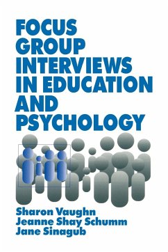 Focus Group Interviews in Education and Psychology - Vaughn, Sharon; Schumm, Jeanne Shay; Sinagub, Jane M.
