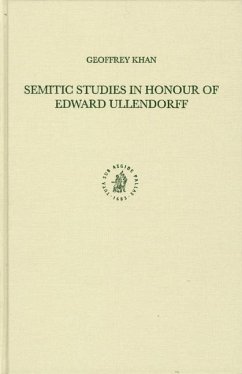 Semitic Studies in Honour of Edward Ullendorff