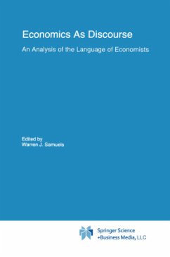 Economics As Discourse - Samuels, Warren J. (Hrsg.)