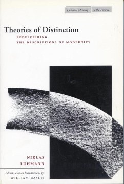 Theories of Distinction - Luhmann, Niklas