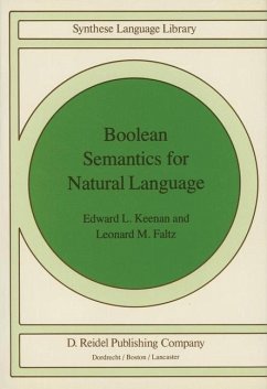 Boolean Semantics for Natural Language - Keenan, Edward L.;Faltz, L. M.
