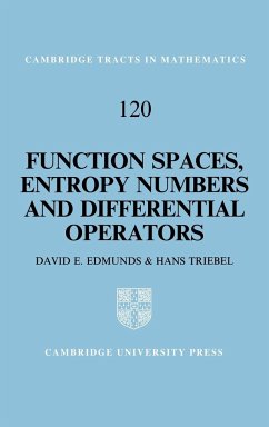 Function Spaces, Entropy Numbers, Differential Operators - Edmunds, D. E.; Triebal, H.; D. E., Edmunds