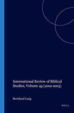 International Review of Biblical Studies, Volume 49 (2002-2003) - Lang, Bernhard (ed.)