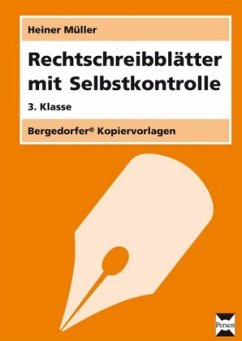 Rechtschreibblätter mit Selbstkontrolle - 3. Kl. / Rechtschreibblätter mit Selbstkontrolle - Müller, Heiner;Müller, Heiner