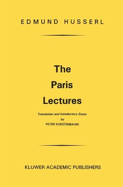 The Paris Lectures - Husserl, Edmund