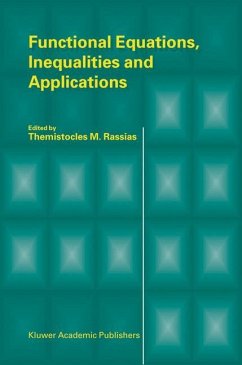 Functional Equations, Inequalities and Applications - Rassias, T.M. (Hrsg.)