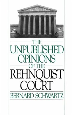 Cover Unpublished Opinions of the Rehnquist Court