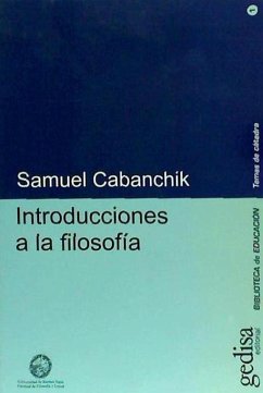 Introducciones a la filosofía - Cabanchik, Samuel