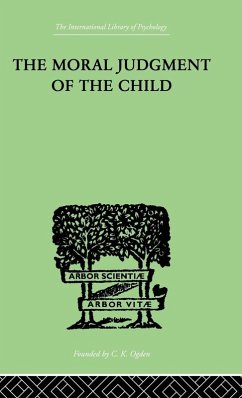 The Moral Judgment Of The Child Cover The Moral Judgment Of The Child