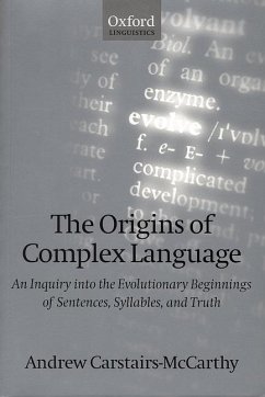 The Origins of Complex Language - Carstairs-Mccarthy, Andrew