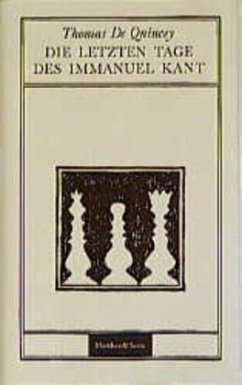 Cover Die letzten Tage des Immanuel Kant
