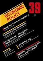 Economic Policy 39 - de Menil, Georges / Portes, Richard / Sinn, Hans-Werner