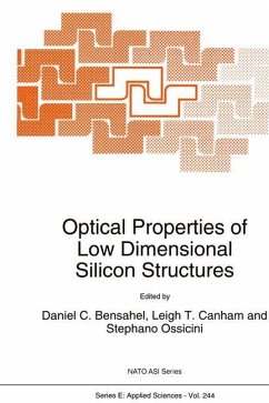 Optical Properties of Low Dimensional Silicon Structures - Bensahel, B. / Canham, Leigh T. / Ossicini, Stephano (Hgg.)
