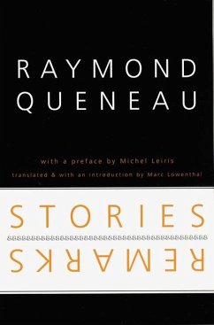 Stories and Remarks - Queneau, Raymond