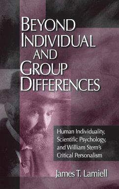 Beyond Individual and Group Differences - Lamiell, James T.