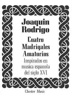 Cover 4 Madrigales amatorios for medium voice and piano