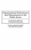 Organizational Performance and Measurement in the Public Sector