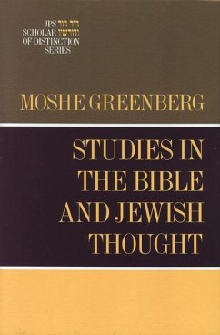 Studies in the Bible and Jewish Thought - Greenberg, Moshe
