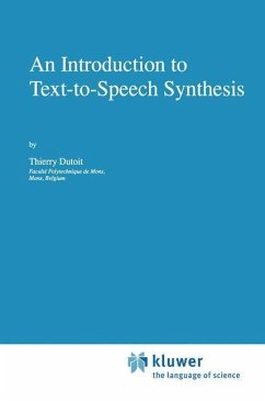An Introduction to Text-to-Speech Synthesis - Dutoit, Thierry