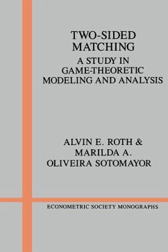 Two-Sided Matching - Roth, Alvin E.; Sotomayor, Marilda A.