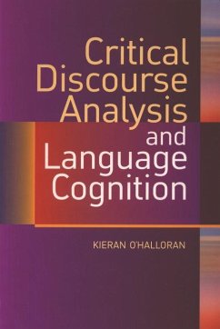 Critical Discourse Analysis and Language Cognition - O'Halloran, Kieran