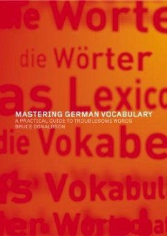 Mastering German Vocabulary - Donaldson, Bruce