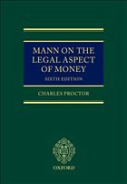 Mann on the Legal Aspect of Money - Proctor, Charles