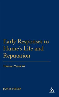 Cover Early Responses to Hume's Life and Reputation