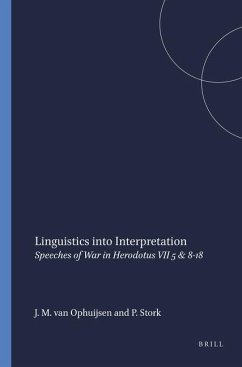 Linguistics Into Interpretation - Ophuijsen, Johannes M van; Stork, Peter