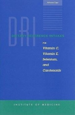 Dietary Reference Intakes for Vitamin C, Vitamin E, Selenium, and Carotenoids - Institute Of Medicine; Food And Nutrition Board; Standing Committee on the Scientific Evaluation of Dietary Reference Intakes; Subcommittee on Interpretation and Uses of Dietary Reference Intakes; Subcommittee on Upper Reference Levels of Nutrients; Panel on Dietary Antioxidants and Related Compounds