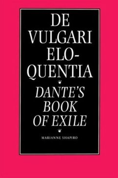 de Vulgari Eloquentia - Shapiro, Marianne