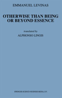 Otherwise Than Being or Beyond Essence - Lévinas, Emmanuel