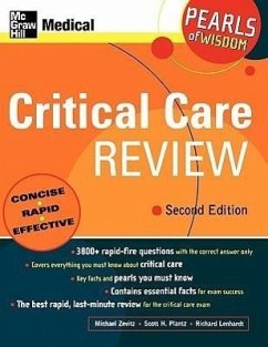 Critical Care Review: Pearls of Wisdom, Second Edition - Zevitz, Michael; Plantz, Scott H; Lenhardt, Richard