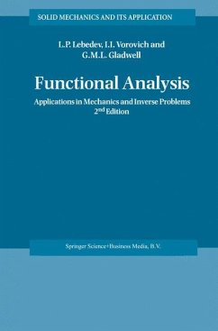 Functional Analysis - Lebedev, L. P.;Vorovich, I. I.;Gladwell, Graham M. L.