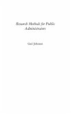 Research Methods for Public Administrators